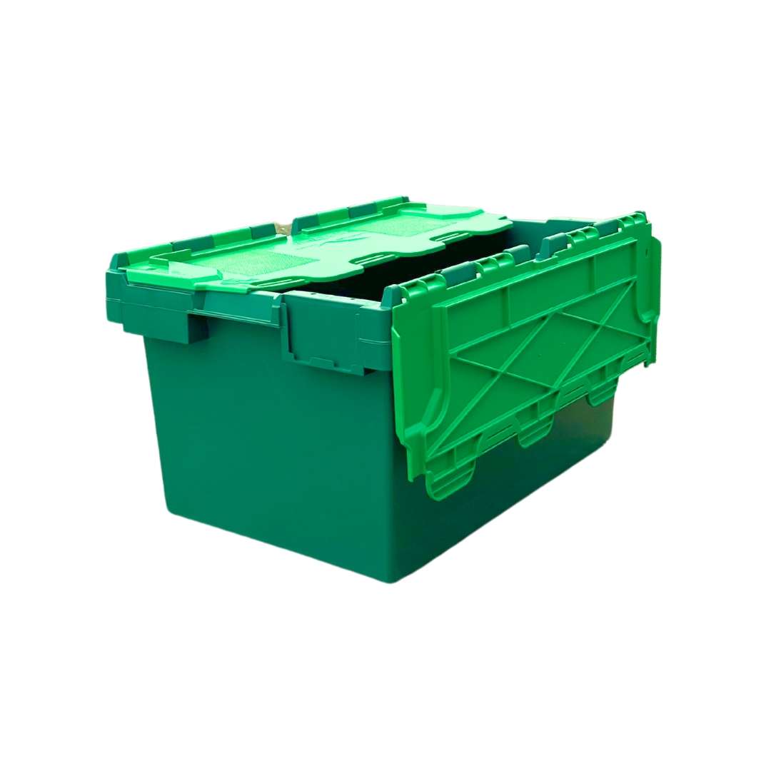 *Bundle of 5* Extra Large 80L Attached Lid Container Original Totebox - (710 x 460 x 368h mm)