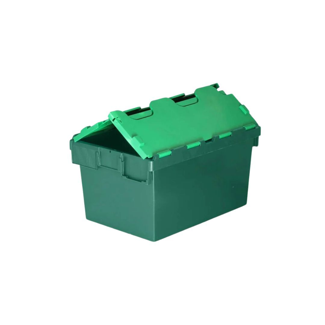 *Pallet of 80* 54L Attached Lid Container Original Totebox  (600x400x320mm)