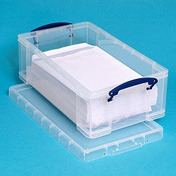 *Bundle of 6* 12L Really Useful Plastic Storage Box (465l x 270w x 150h mm)