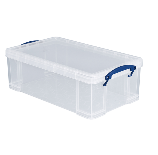 *Bundle of 6* 12L Really Useful Plastic Storage Box (465l x 270w x 150h mm)