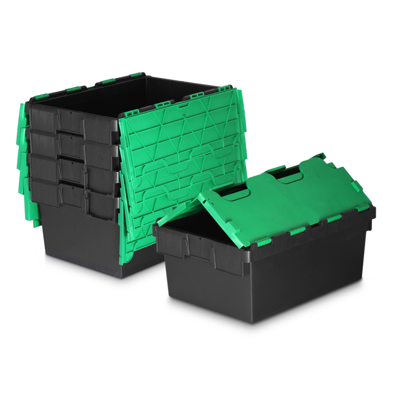 *Bundle of 5* 40L Attached Lid Container Original Totebox -  (600 x 400 x 250h mm)