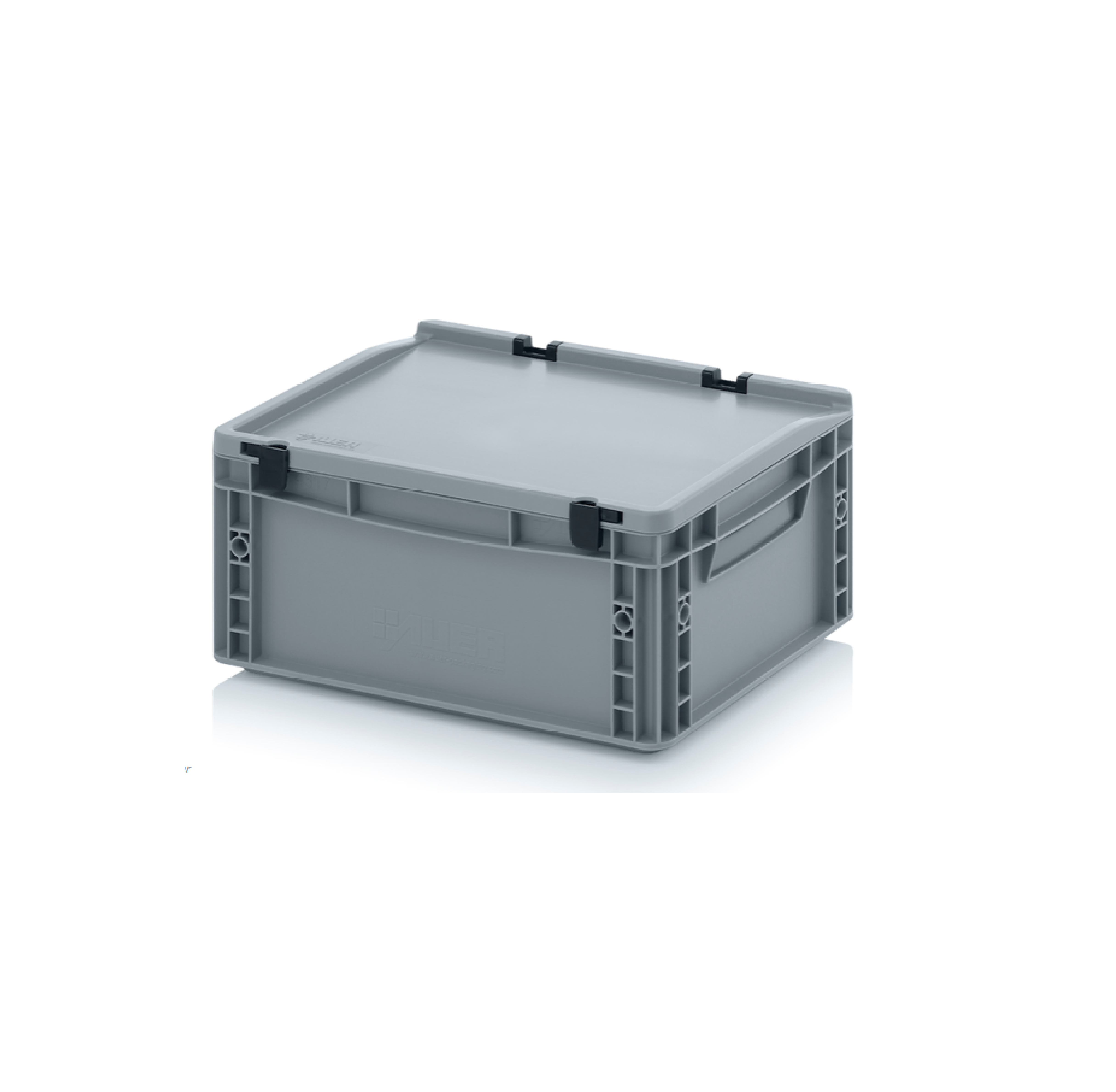 15L Euro Stacking Container With Lid Attached (400 x 300 x 185hmm)