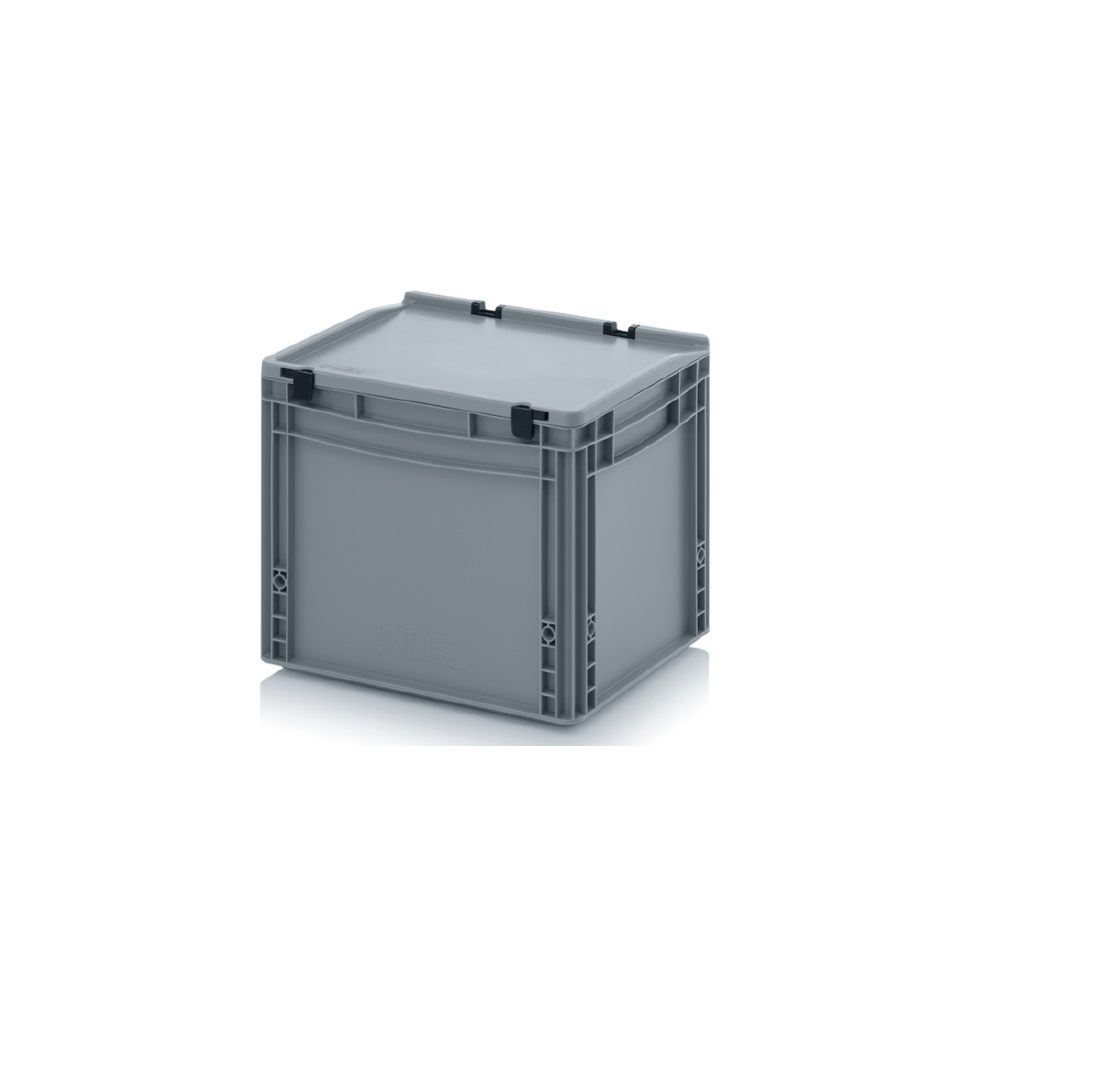 30L Euro Stacking Container With Lid Attached (400 x 300 x 335h mm)