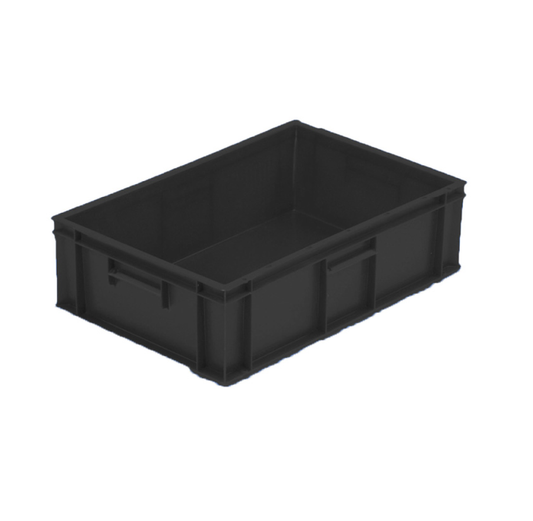 36L Recycled Euro Stacking Container with Smooth base (600l x 400w x 180h mm)