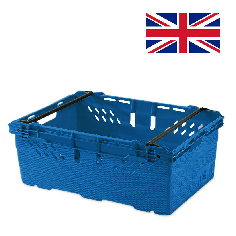 *Pallet of 150* 44L Heavy Duty Stacking & Nesting Crate Ventilated (600x400x253mm)