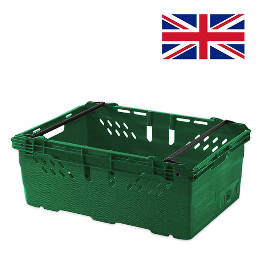 44L Heavy Duty Stacking & Nesting Crate Ventilated (600x400x253mm)