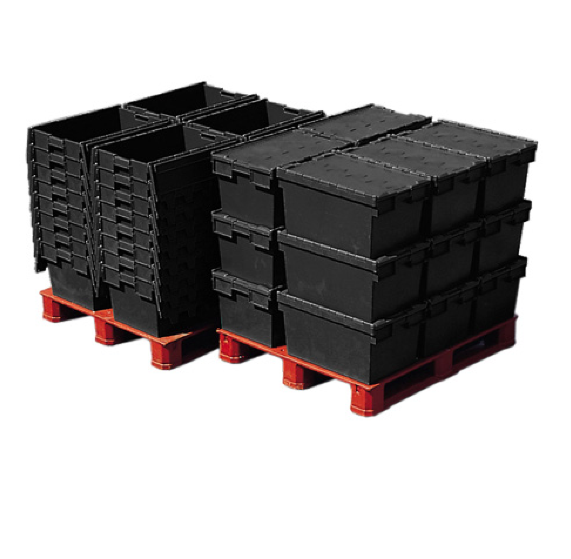 *Pallet of 80*  64L Attached Lid Container Original Totebox (600x400x365mm)