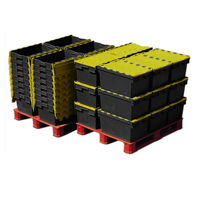 *Pallet of 80*  64L Attached Lid Container Original Totebox (600x400x365mm)