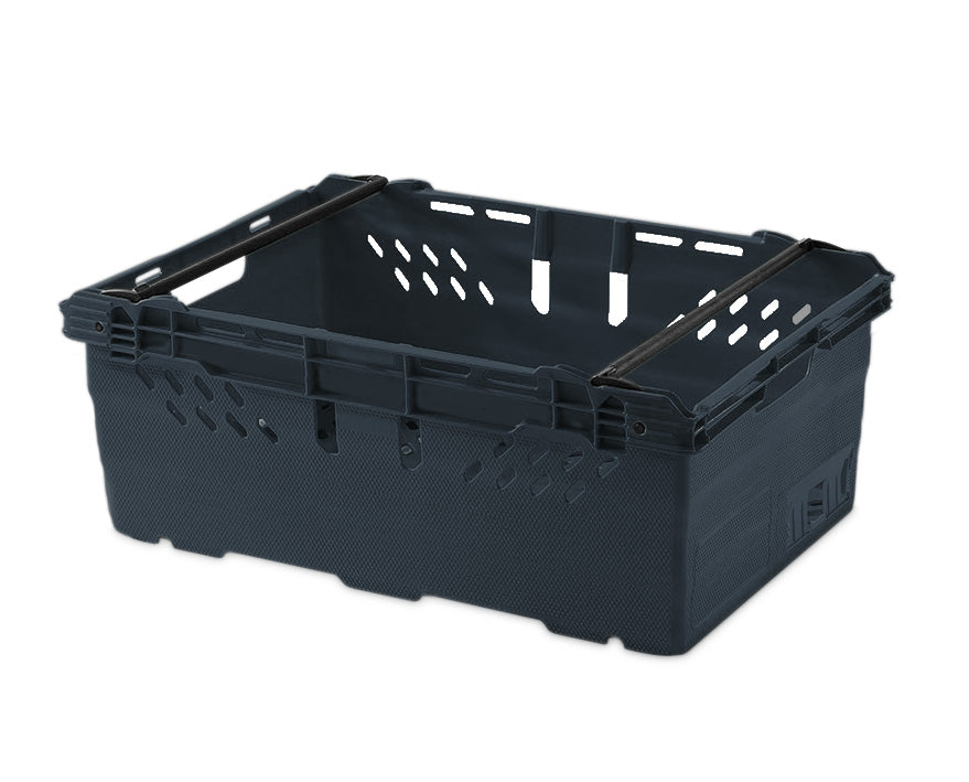 *Pallet of 150* 44L Heavy Duty Stacking & Nesting Crate Ventilated (600x400x253mm)