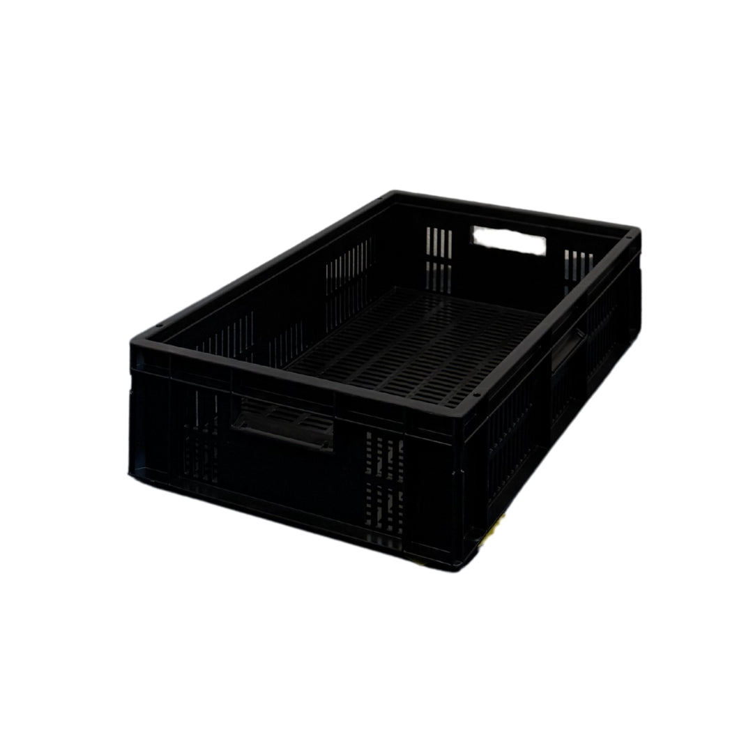 28L Ventilated Euro Stacking Container Original Totebox (600l x 400w x 150h mm) Black