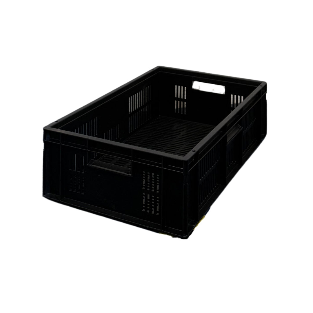 30L Ventilated Euro Stacking Container Original Totebox (600l x 400w x 175h mm) Black