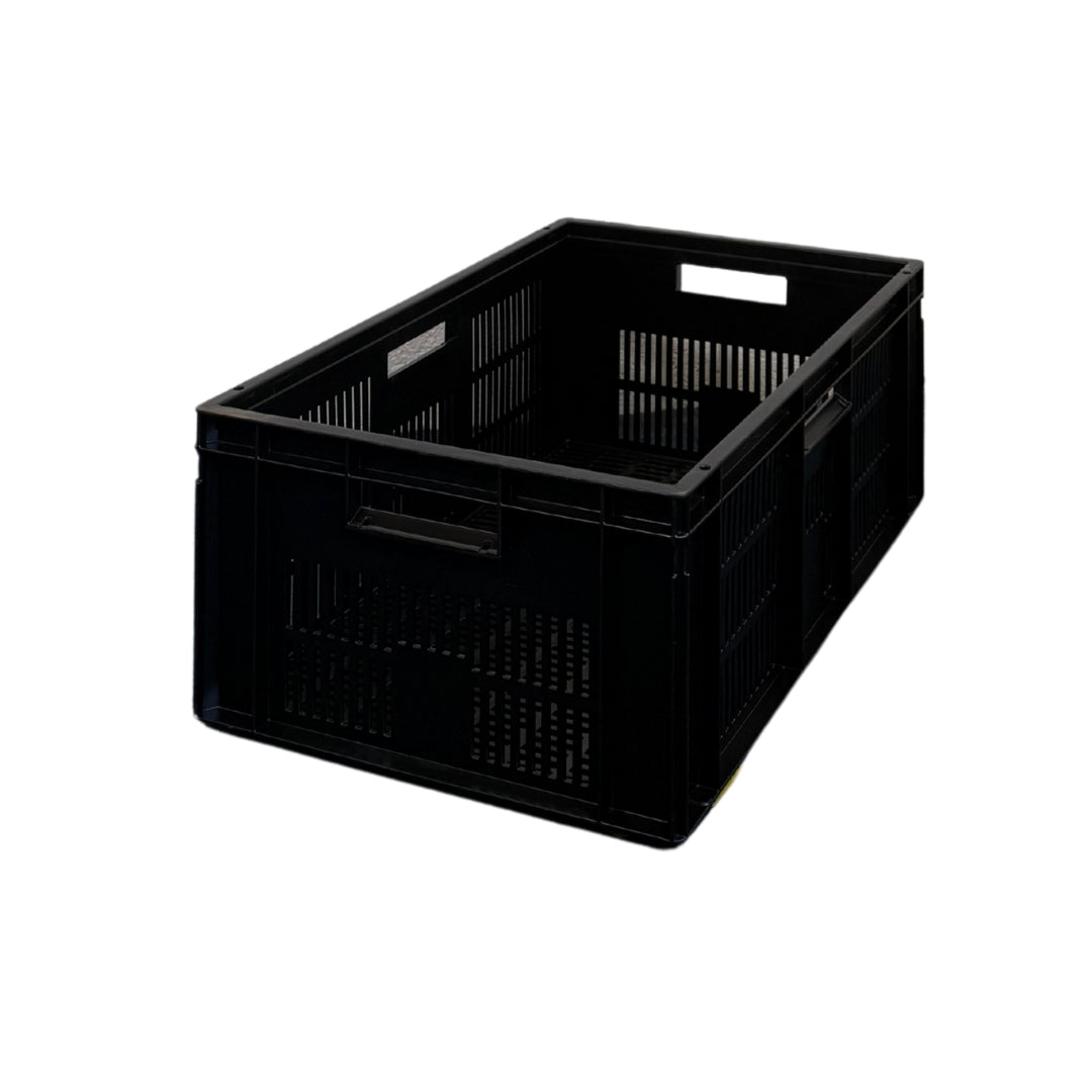 42L Ventilated Euro Stacking Container Original Totebox (600l x 400w x 248h mm) BLACK