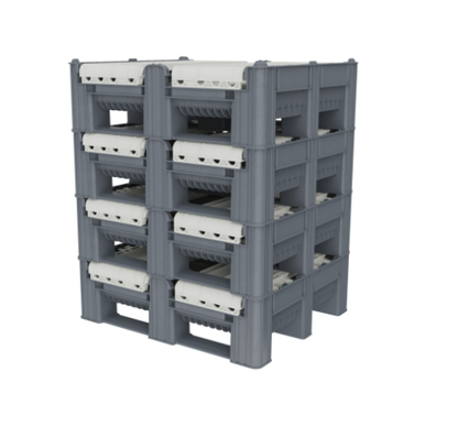 Dolav DFLC folding pallet box solid