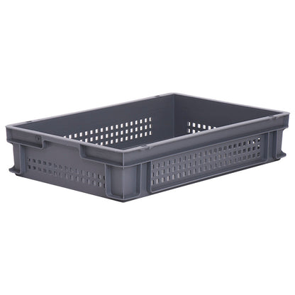 *Bundle of 15* 24L Perforated Euro Stacking Container (600l x 400w x 120h mm) - Various Colours Available