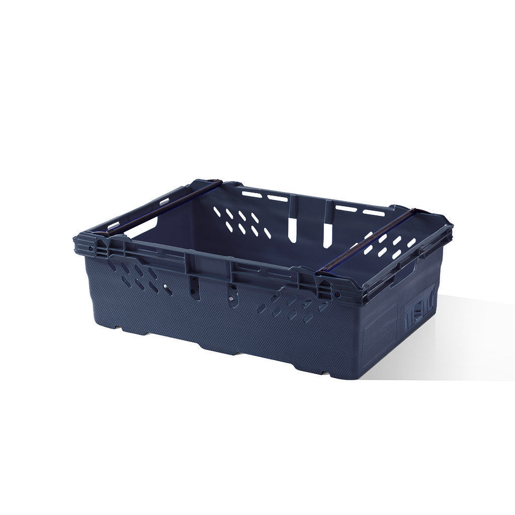 *Bundle of 10* 35L Heavy Duty Stacking & Nesting Crate Ventilated  (600x400x199mm)